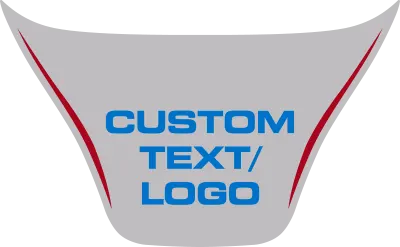 2015-2023 Charger SRT Hellcat / SRT 392 / R/T Scat Pack Power Bulge Hood Intake Blackout graphic design style 05 image.