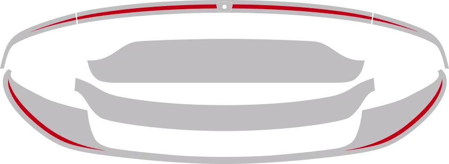 2015-2023 Charger Rear Complete Blackout Decals graphic design style 03 image.