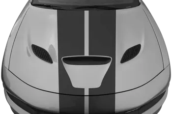 Image of SRT Rally Racing Dual Stripes Kit on the 2015 Dodge Charger