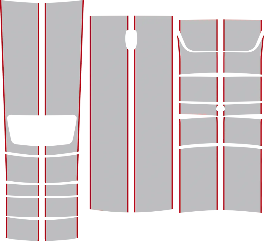 2015-2023 Charger SRT Rally Racing Dual Stripes Kit graphic design style 03 image.