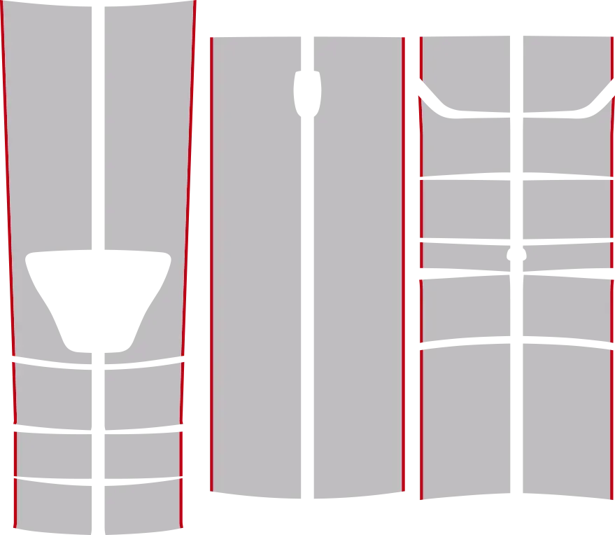 2015-2023 Charger SRT Rally Racing Dual Stripes Kit graphic design style 04 image.