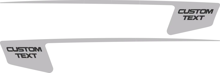 2015-2023 Charger Rear Quarter Hockey Stripes graphic design style 01 image.