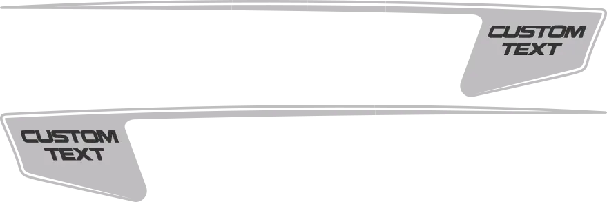 2015-2023 Charger Rear Quarter Hockey Stripes graphic design style 04 image.