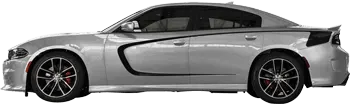 Image of Side Scallop Accent Rear Hockey Stripes on the 2015 Dodge Charger