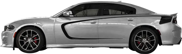 Image of Side Scallop Accent Rear Hockey Stripes on 2015 Dodge Charger