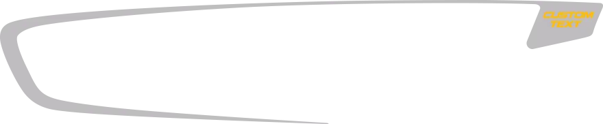 2015-2023 Charger Side Scallop Accent Rear Hockey Stripes graphic design style 01 image.