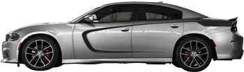 Image of Side Scallop Accent Rear Quarter Stripes on the 2015 Dodge Charger