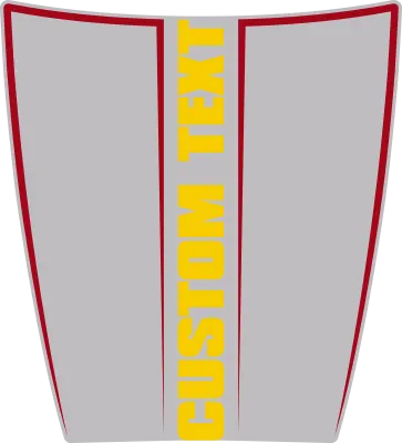 2015-2023 Charger Daytona / Daytona 392 Power Bulge Hood Decal graphic design style 04 image.