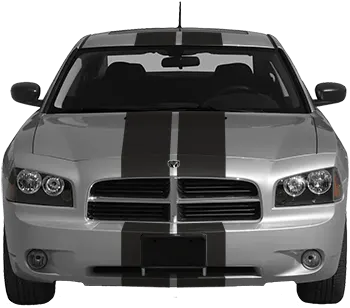 Image of Rally Racing Dual Stripes Kit on the 2006 Dodge Charger