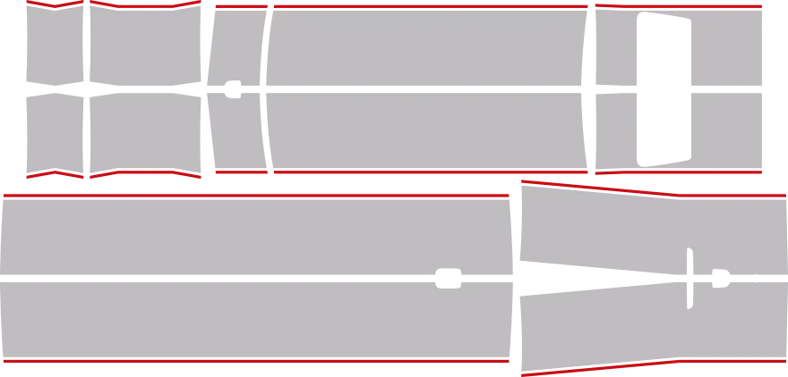 2006-2010 Charger Rally Racing Dual Stripes Kit graphic design style 02 image.