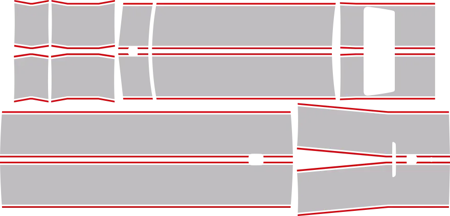 2006-2010 Charger Rally Racing Dual Stripes Kit graphic design style 03 image.