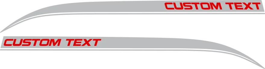 2006-2010 Charger Rear Quarter Stinger Stripes graphic design style 08 image.