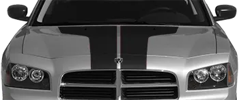 Image of T-Hood Decal on the 2006 Dodge Charger
