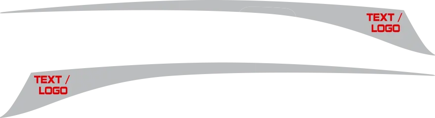 2011-2024 Durango Rear Spike Stripes graphic design style 01 image.