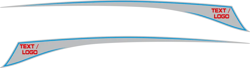 2011-2024 Durango Rear Spike Stripes graphic design style 02 image.