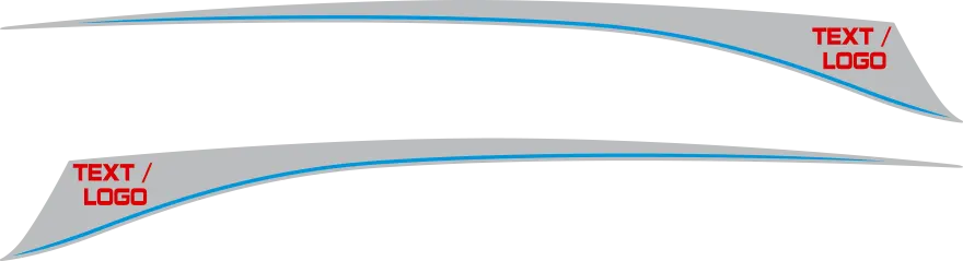 2011-2024 Durango Rear Spike Stripes graphic design style 04 image.