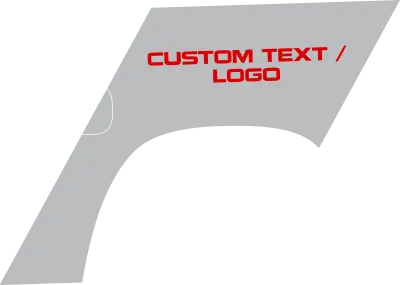 2019-2026 RAM 1500 Bedside Banner Rally Stripes graphic design style 01 image.