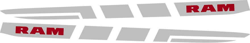 2019-2026 RAM 1500 Hood Cowl Spears graphic design style 05 image.