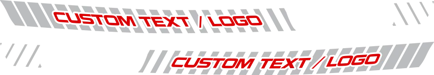 2019-2027 RAM 1500 Hood Side Stripes graphic design style 02 image.