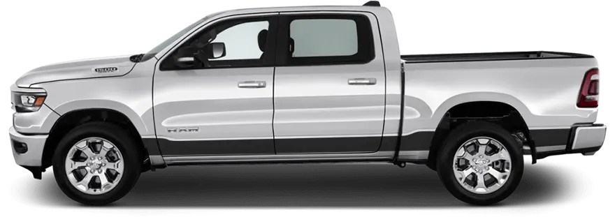 Image of Rocker Panel Stripes on 2019 Dodge RAM 1500
