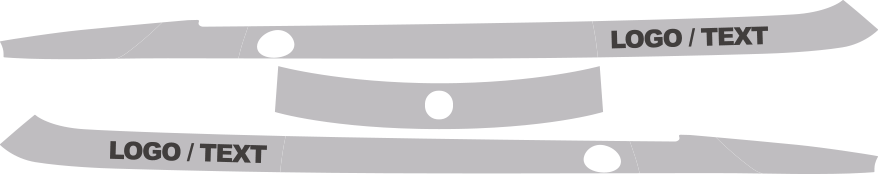 2013-2019 500 Upper Side and Trunk Stripes graphic design style 01 image.