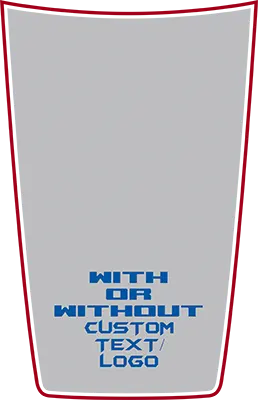 2021-2024 Bronco Sport Center Hood Decal Graphic Blackout graphic design style 02 image.