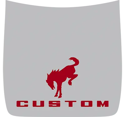 2021-2024 Bronco Sport Main Hood Blackout Decal Graphic graphic design style 05 image.