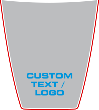 2015-2020 F-150 Hood Center Decals graphic design style 02 image.