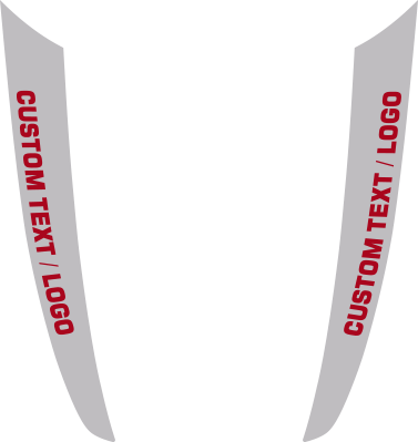 2015-2017 Mustang Hood Side Accent Stripes graphic design style 01 image.