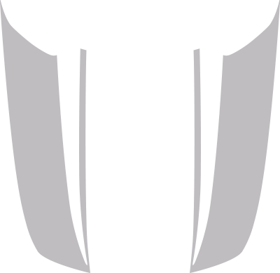 2015-2017 Mustang Inverted Spear Hood Stripes graphic design style 01 image.