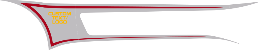 2015-2026 Mustang Side Forked Tongue Stripes graphic design style 02 image.