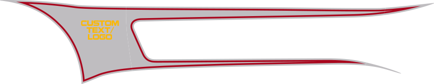 2015-2026 Mustang Side Forked Tongue Stripes graphic design style 03 image.