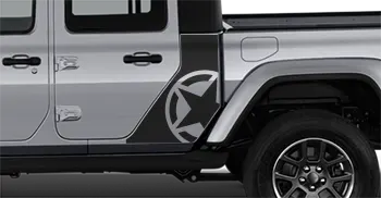 Image of Cab Side Graphic Decals on the 2020 Jeep Gladiator