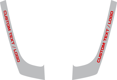 2011-2022 Grand Cherokee SRT Hood Hockey Stick Stripes graphic design style 01 image.