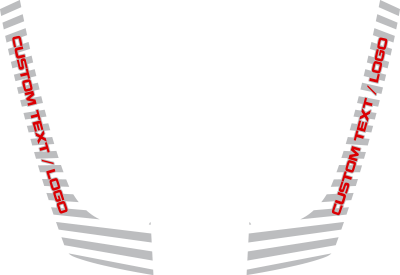 2011-2022 Grand Cherokee SRT Hood Hockey Stick Stripes graphic design style 05 image.