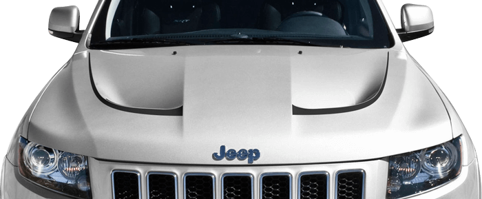 Jeep Grand Cherokee 2011 to 2022 SRT Hood Vent Accent Stripes Jeep Grand Cherokee 2011 to 2022 SRT Hood Vent Accent Stripes