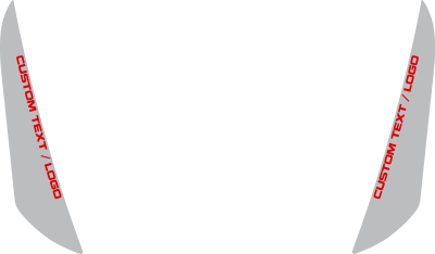 2011-2022 Grand Cherokee SRT Hood Side Blackout Stripes graphic design style 01 image.