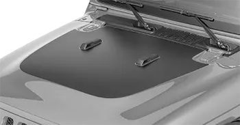 Image of Main Hood Decal Blackout on the 2018 Jeep Wrangler JL JLU / Gladiator JT