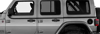 Image of Upper Body Side Accent Stripes on the 2018 Jeep Wrangler JL JLU / Gladiator JT